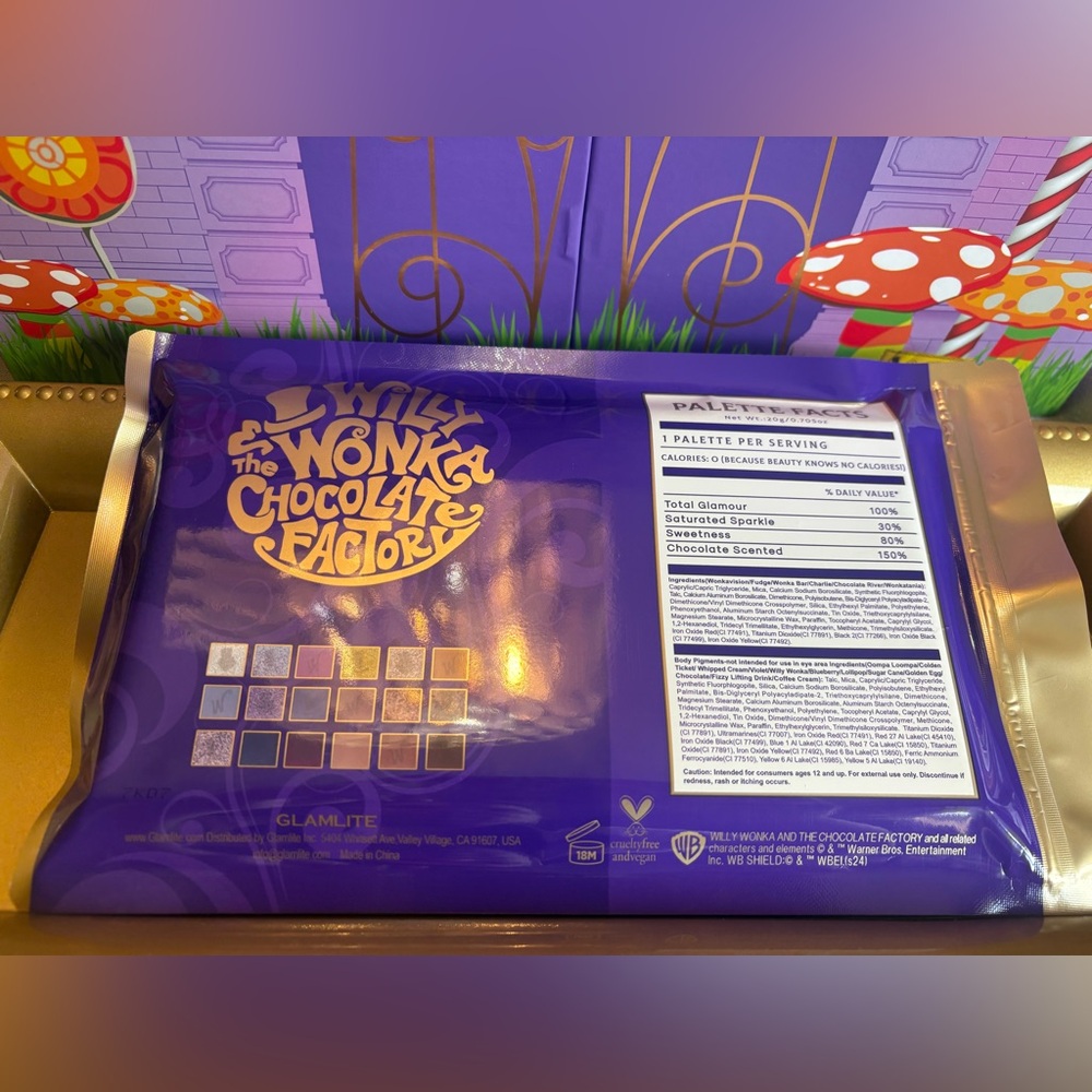 Glamlite x Willy Wonka Chocolate Factory Palette - Picture 4 of 5